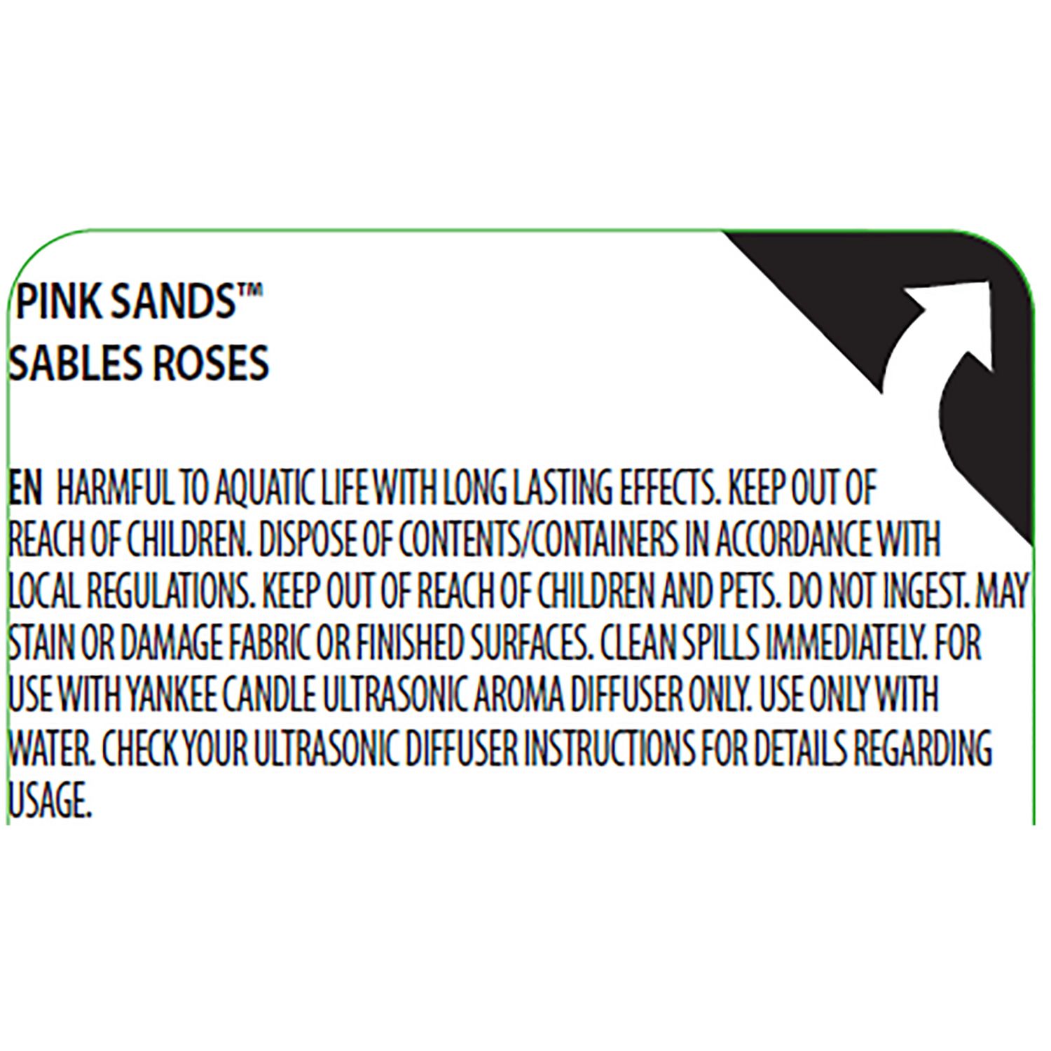 Yankee Candle diffuser refill Pink Sands 10ml, imported from the UK