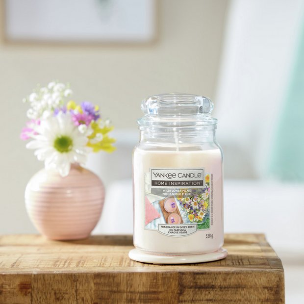 Yankee Candle large jar candle Wildflower Picnic - British product