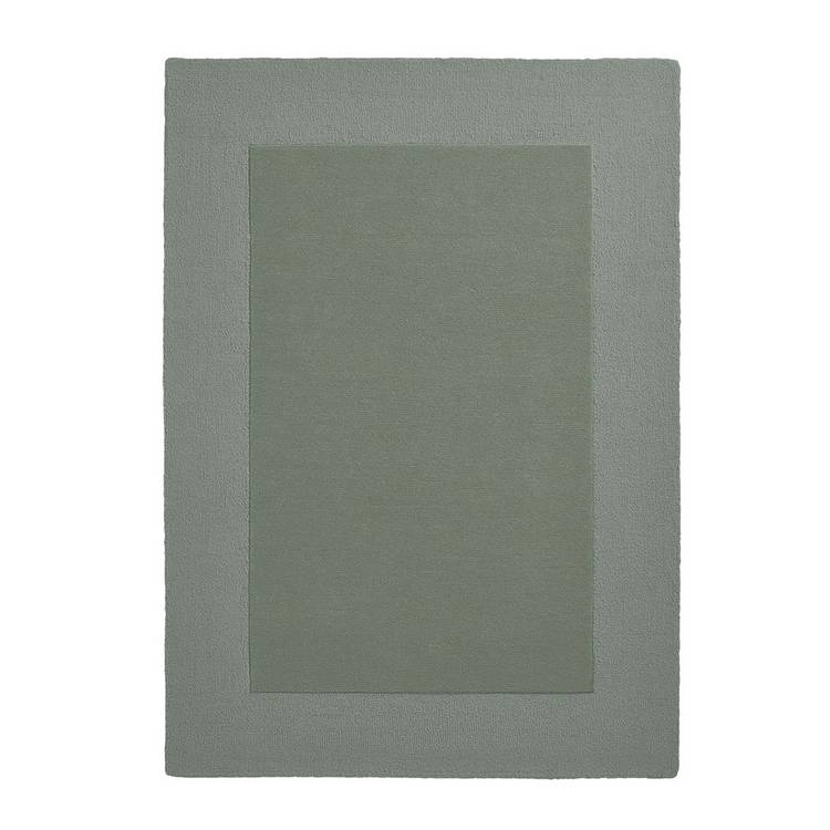 Habitat green wool cut pile rug 120x170cm (British brand)