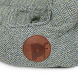 Petface sage herringbone oval dog bed small - British product