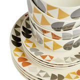 Argos Home Geo stoneware dinner set 12 piece, imported from the UK