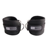 Pro Fitness ankle strap with steel D-ring, British product