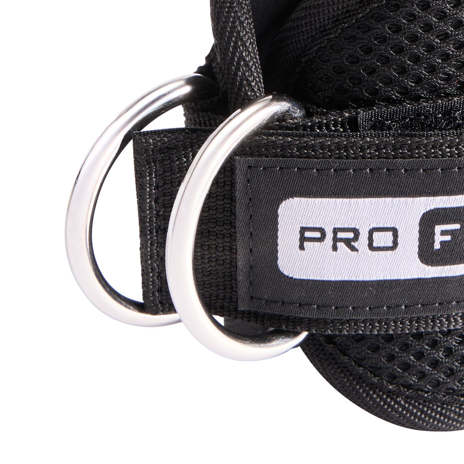 Pro Fitness ankle strap with steel D-ring, British product