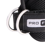 Pro Fitness ankle strap with steel D-ring, British product