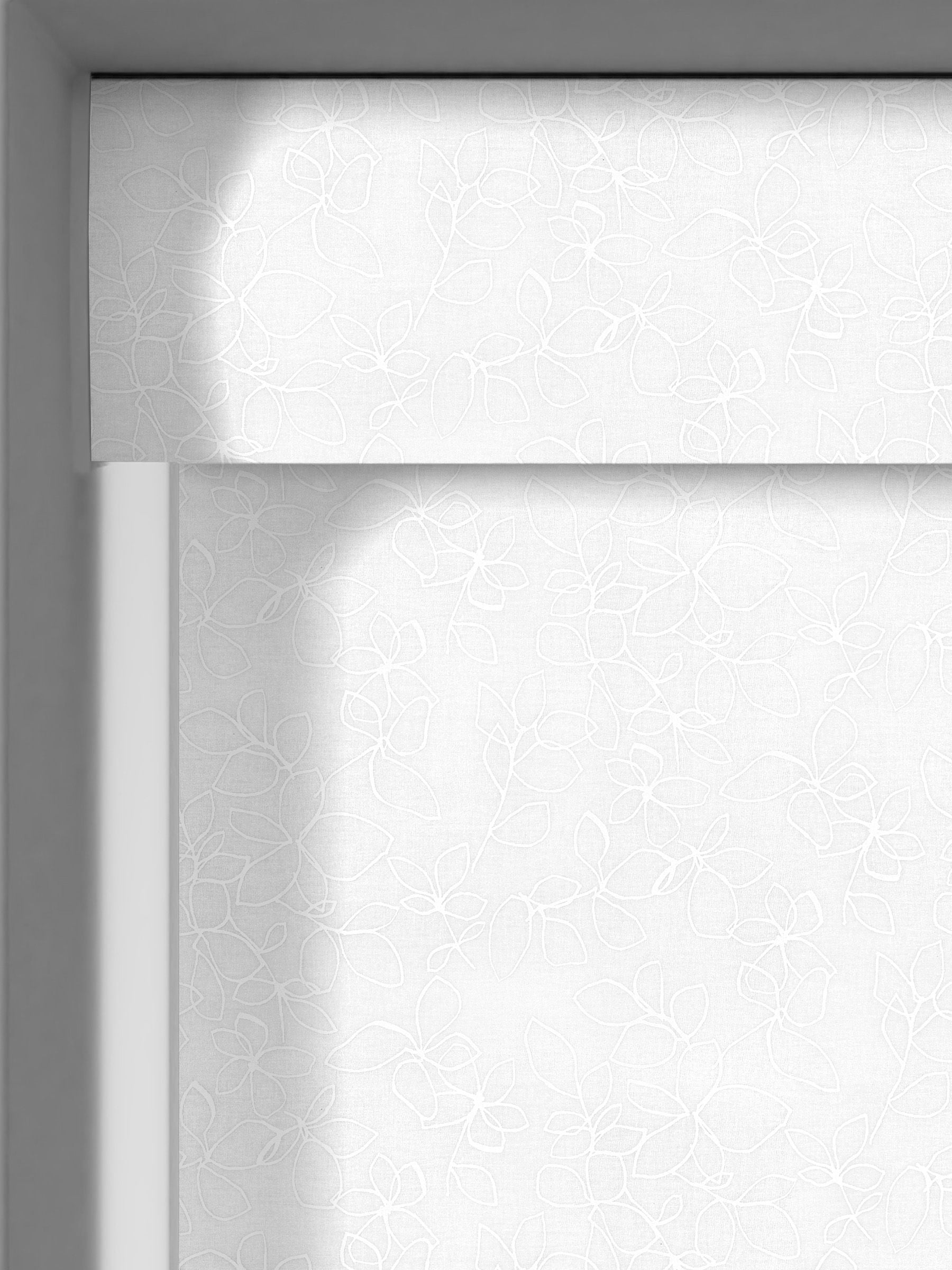 Surfry White sheer roller blind - British product