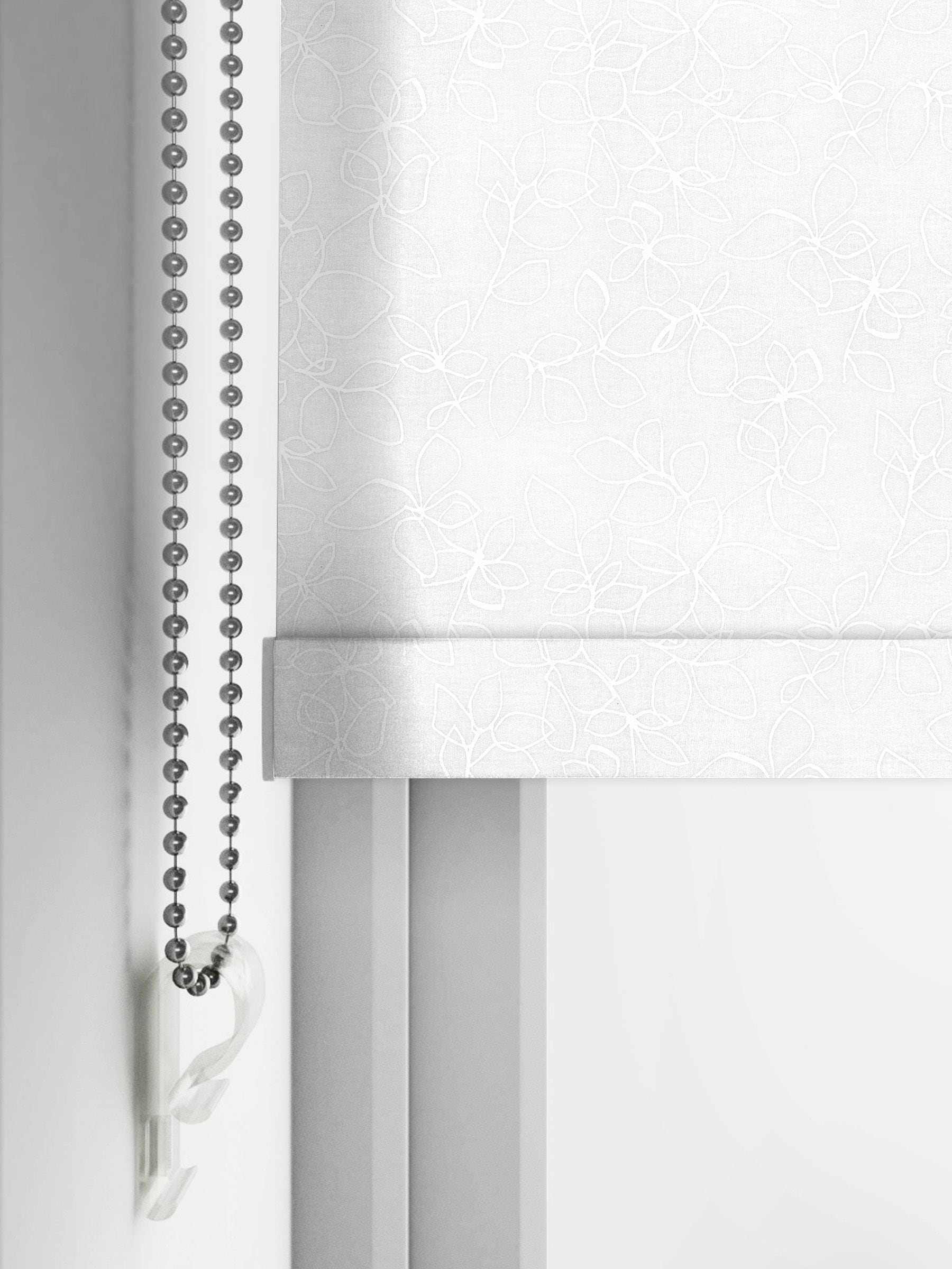 Surfry White sheer roller blind - British product