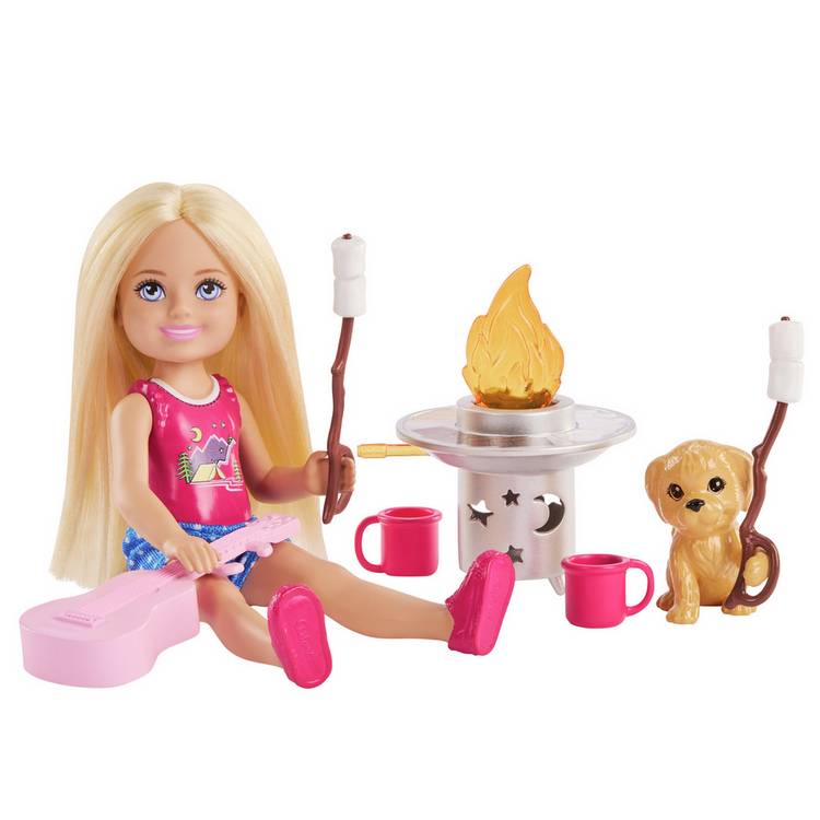 Barbie Chelsea Outdoor Adventures doll playset 16cm - British product