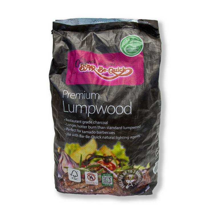Bar-Be-Quick premium lumpwood charcoal 7kg (British brand)