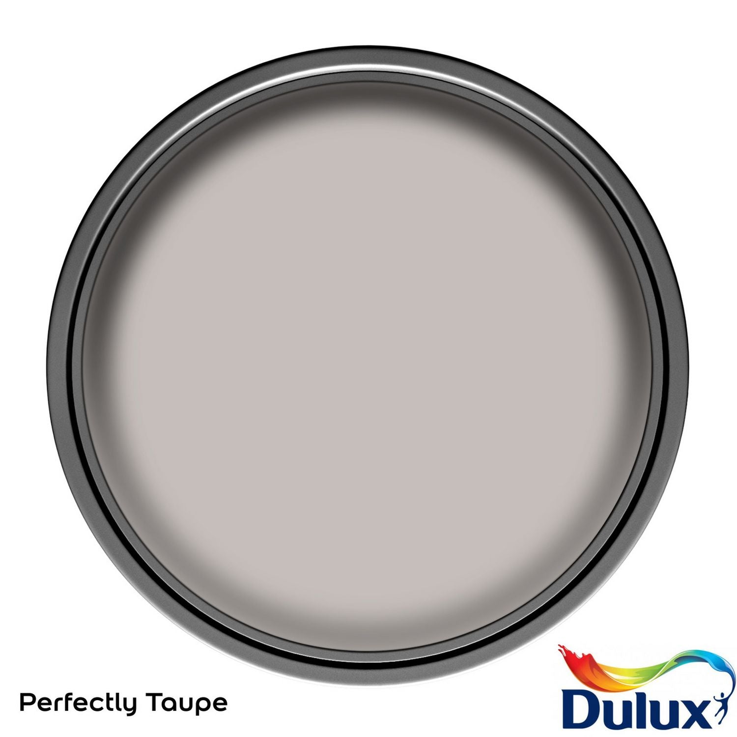 Dulux Perfectly Taupe matt paint 2.5L, imported from the UK