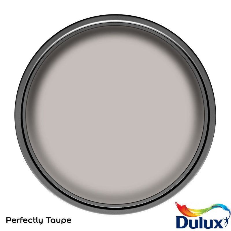 Dulux Perfectly Taupe matt paint 2.5L, imported from the UK