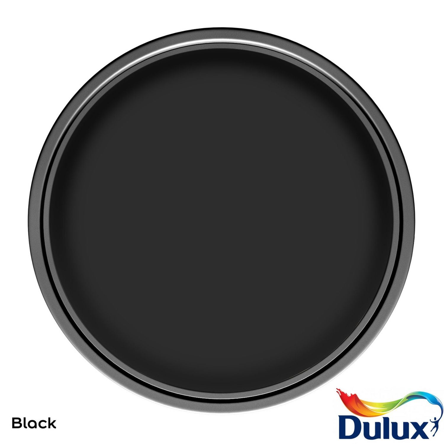 Dulux Quick Dry Eggshell Black paint 750ml, imported from the UK