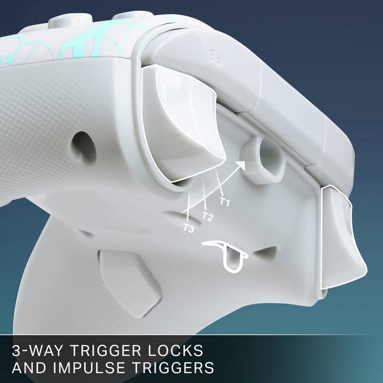 PowerA Advantage wired controller Ice White - British product