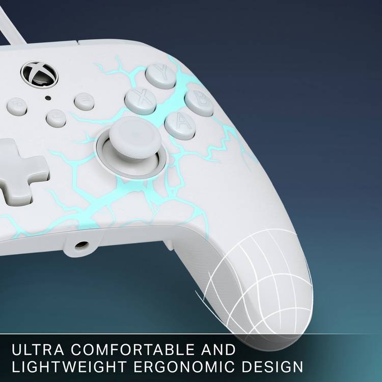 PowerA Advantage wired controller Ice White - British product