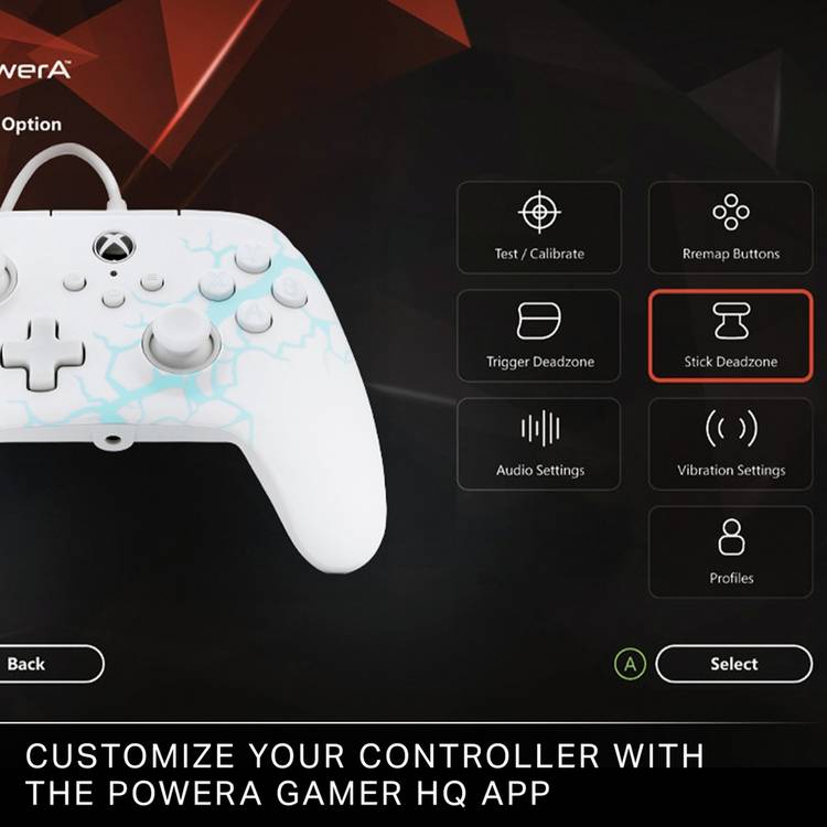 PowerA Advantage wired controller Ice White - British product