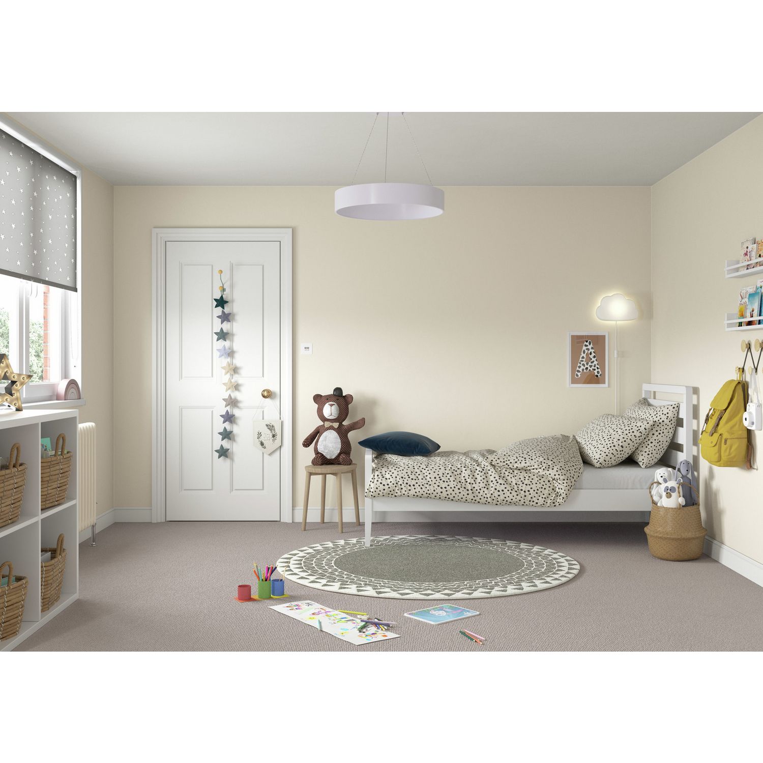 Dulux quick dry eggshell magnolia paint 750ml (British brand)