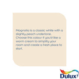 Dulux quick dry eggshell magnolia paint 750ml (British brand)