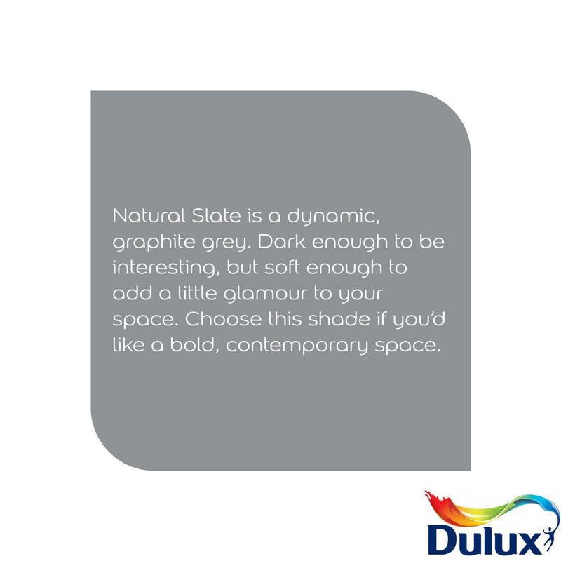 Dulux Quick Dry Eggshell Paint Natural Slate 750ml, British brand