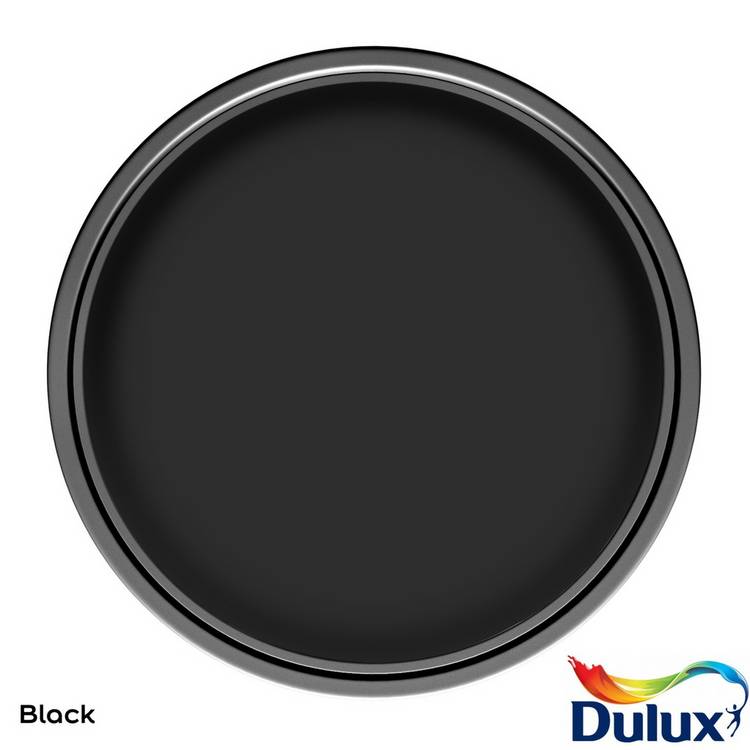 Dulux satinwood paint Black 750ml (British brand)