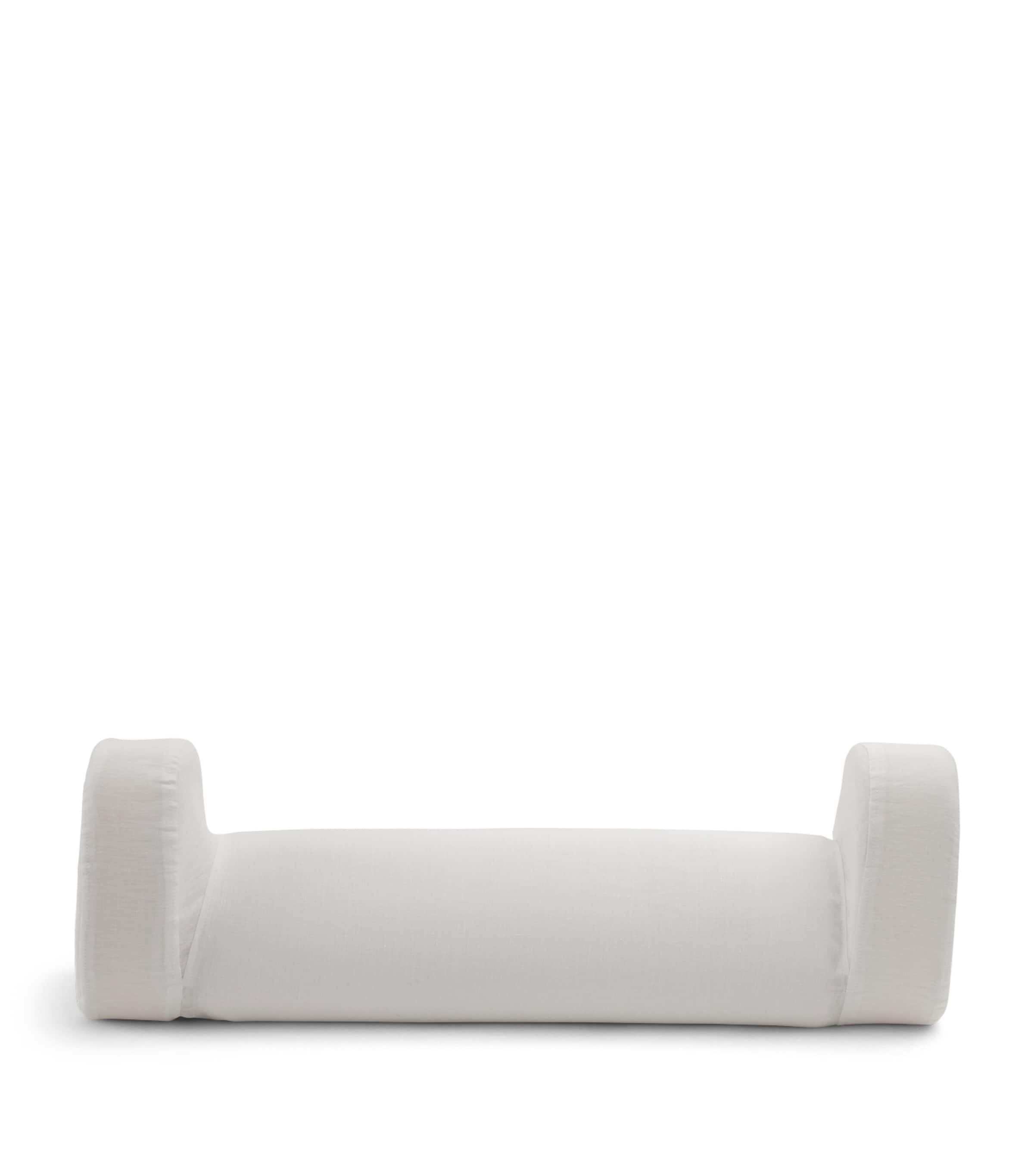 Hyoumankind knee pillow with linen pillowcase 64cm x 21cm, UK version