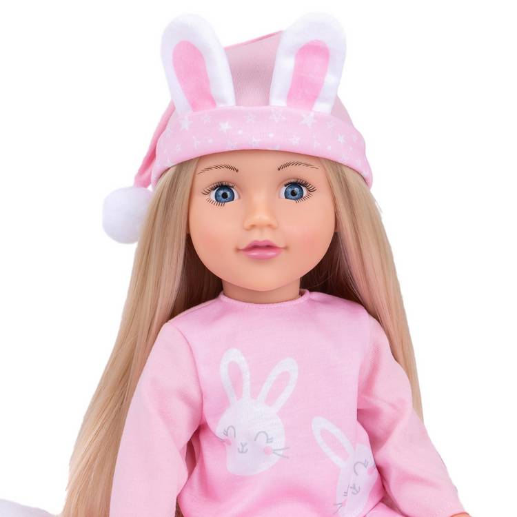DesignaFriend Bunny Dreams sleepover set for 18-inch dolls, UK version