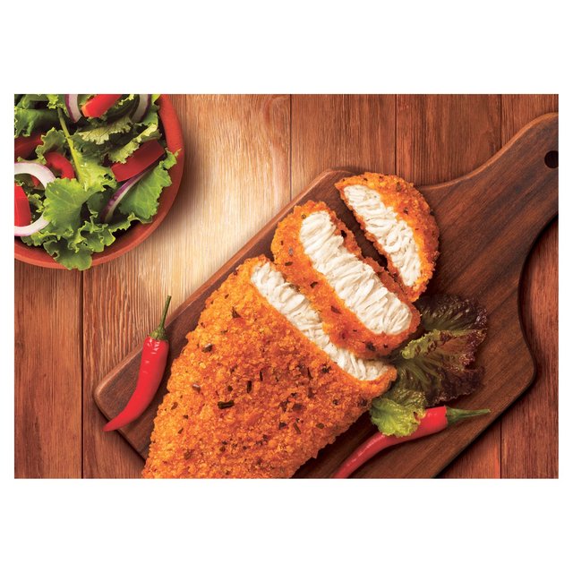 Birds Eye 2 Hot & Spicy Breaded Chicken Breast Steaks    180g GOODS M&S   