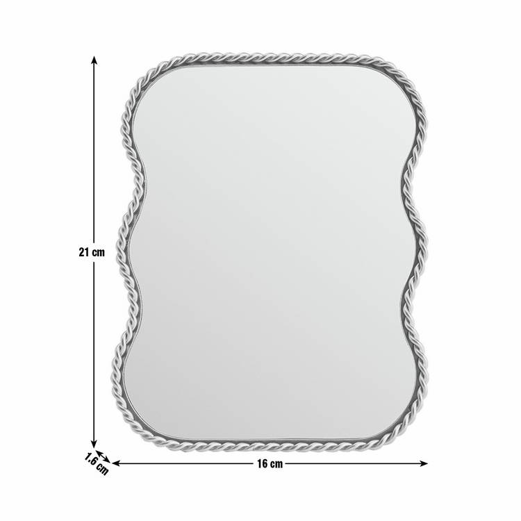 Habitat dressing table mirror gold rope twist 21x16cm (British brand)