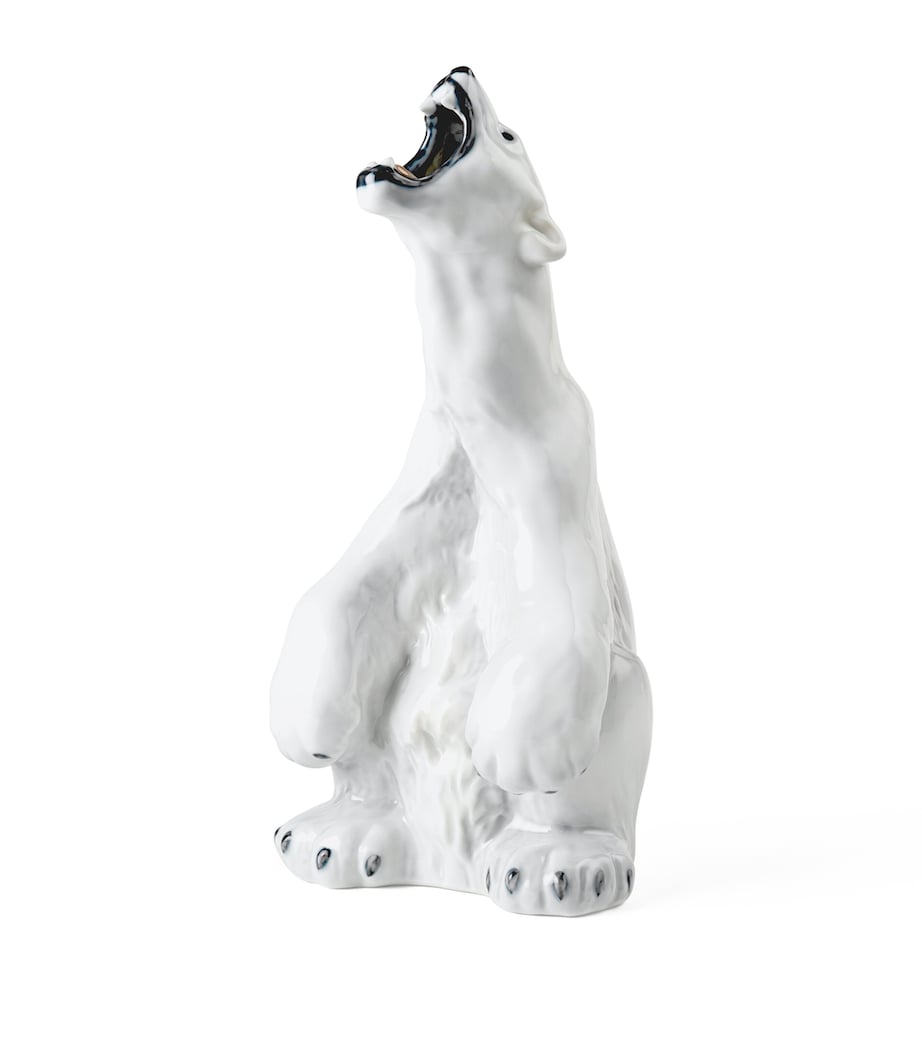 Royal Copenhagen porcelain polar bear figurine 33.5cm high, imported from the UK
