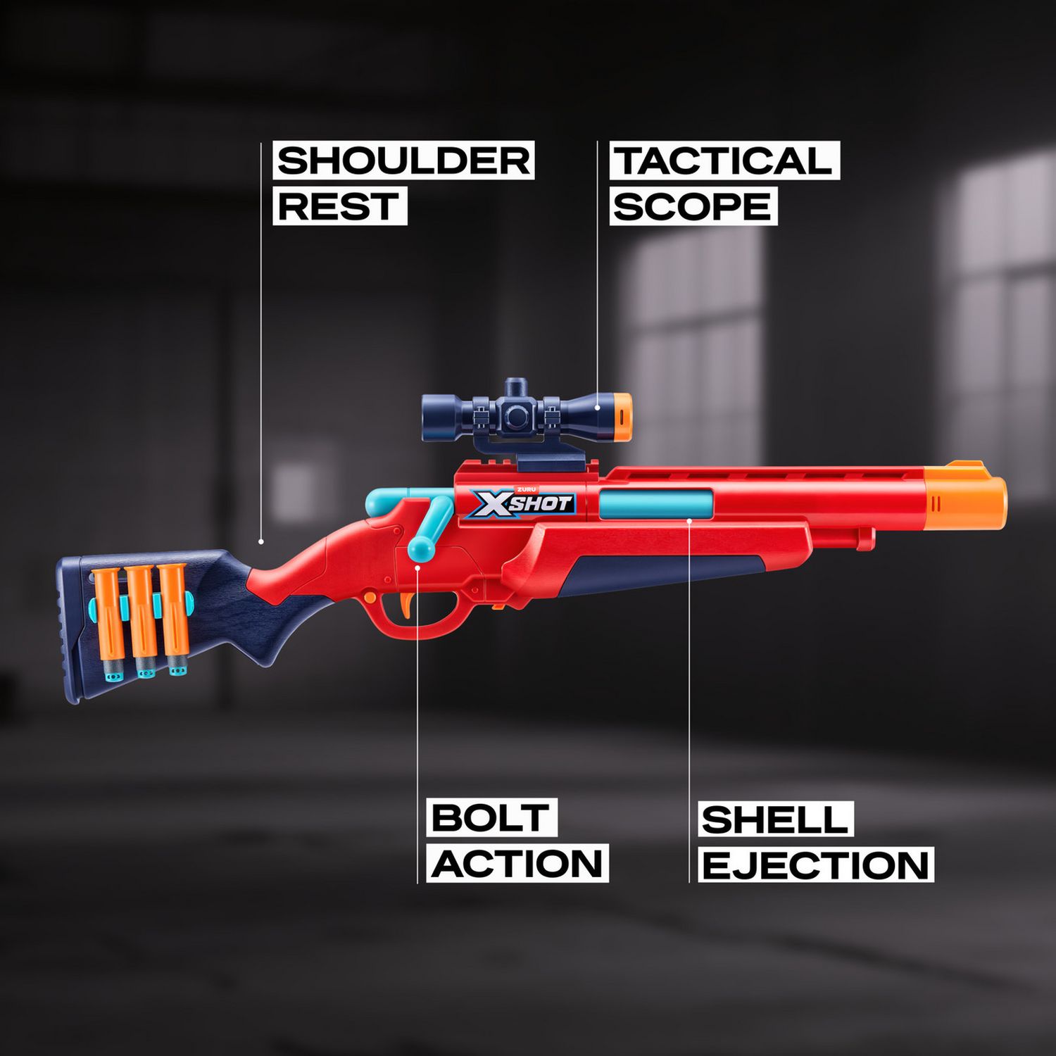 ZURU XSHOT Excel Ejector dart blaster (British brand)