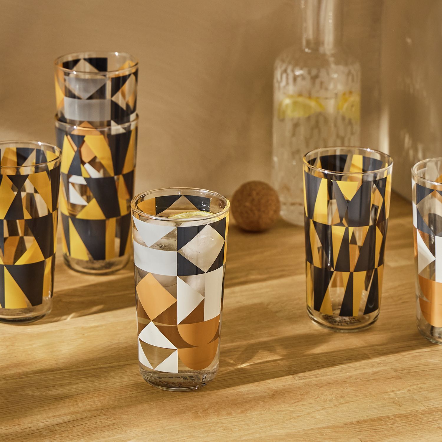 Argos Home geometric hi ball glasses set of 6, UK version