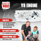 Machine Works V8 petrol engine model kit (British brand)