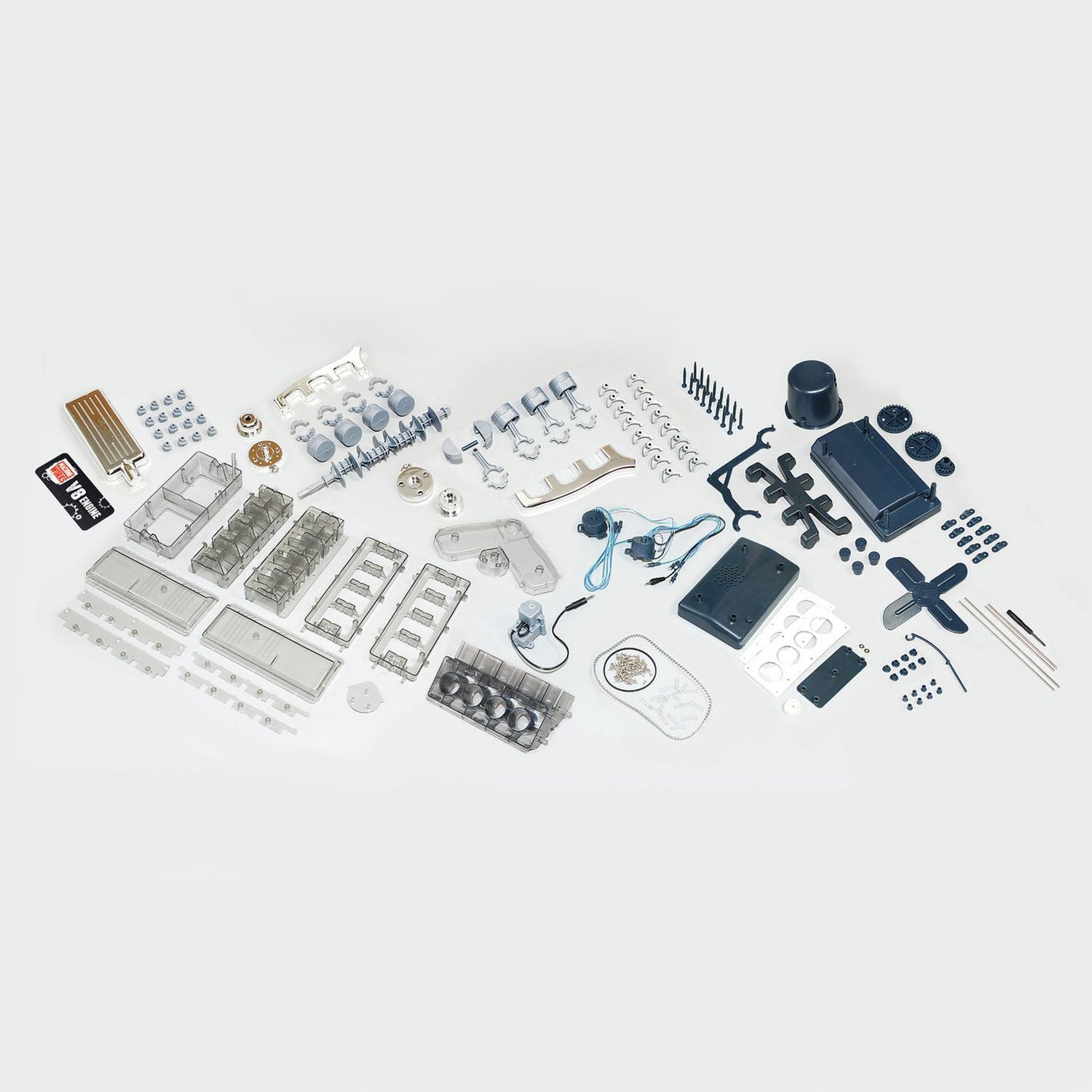 Machine Works V8 petrol engine model kit (British brand)