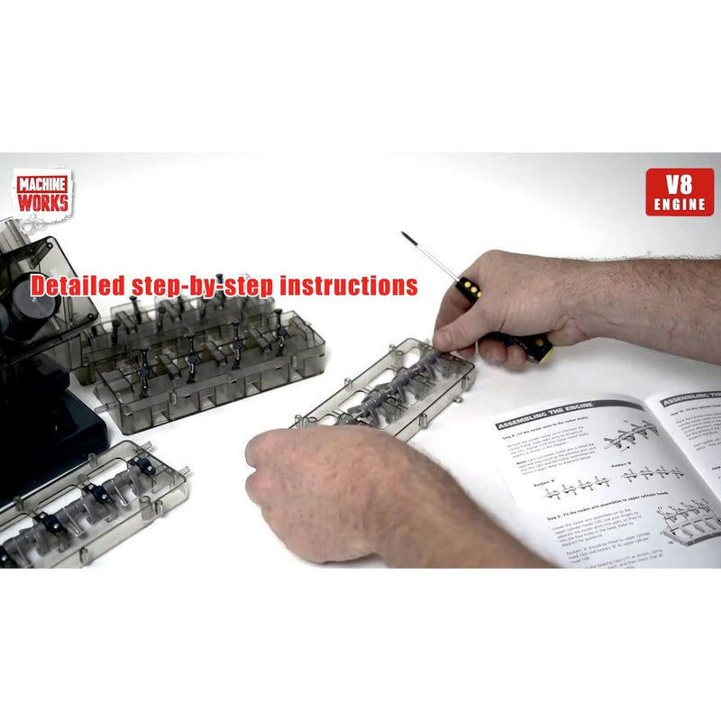 Machine Works V8 petrol engine model kit (British brand)