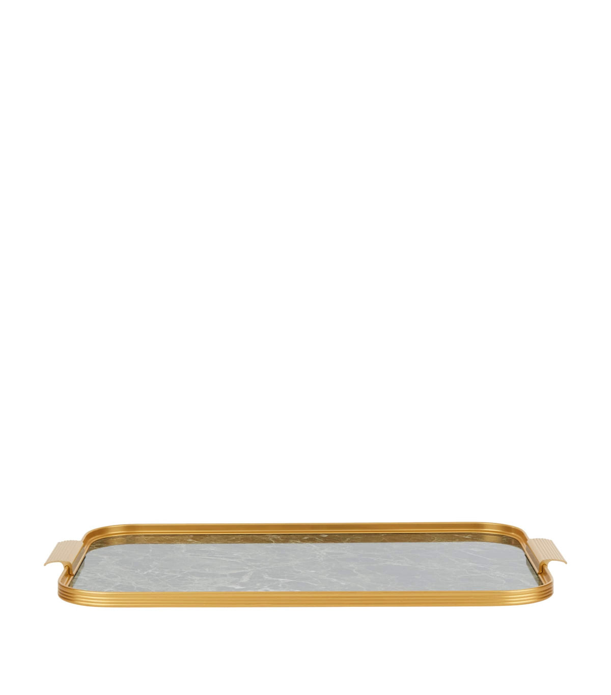 Kaymet marble ribbed serving tray 51cm, UK version