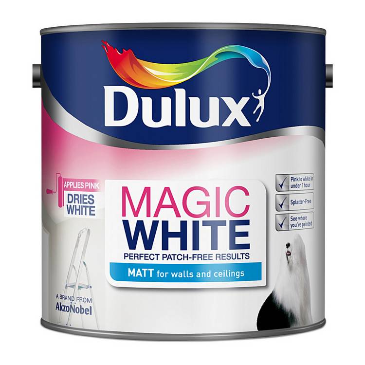 Dulux Magic White Matt paint 2.5L - British product
