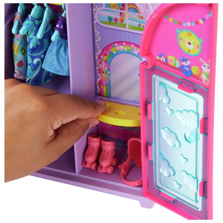 Barbie Chelsea doll closet playset with 15 accessories, UK version