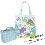 Chad Valley paint by numbers tote bag ocean design (British brand)