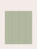 Laura Ashley moss green Sweet Alyssum wallpaper 10m - British product