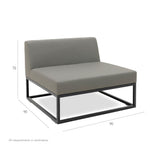 Indian Ocean Latitude modular outdoor centre lounge chair, UK version
