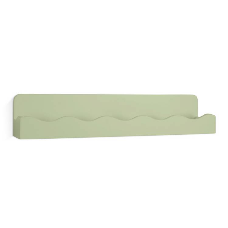 Habitat kids scalloped storage shelf in sage green, UK version