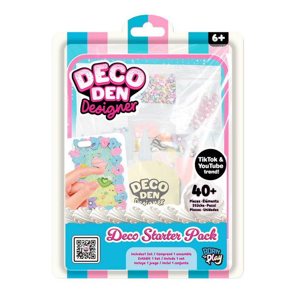 Deco Den Designer Starter Craft Pack with creams and gems, UK version