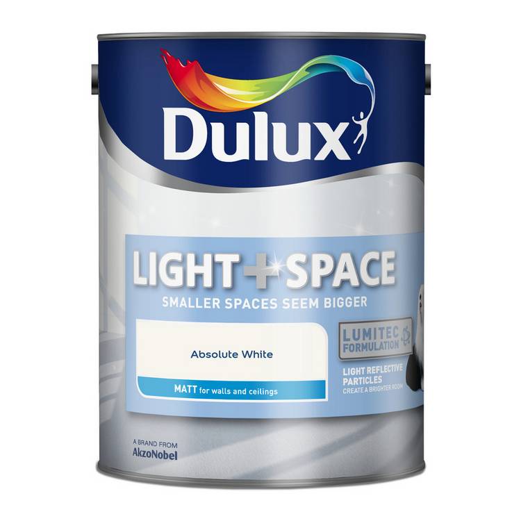 Dulux paint Absolute White matt 5L (British brand)