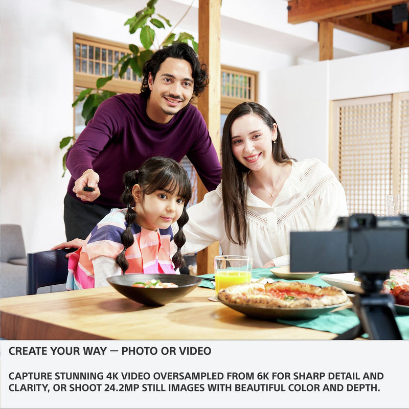 Sony ZV-E10 mirrorless vlogging camera with 16-50mm lens - British product
