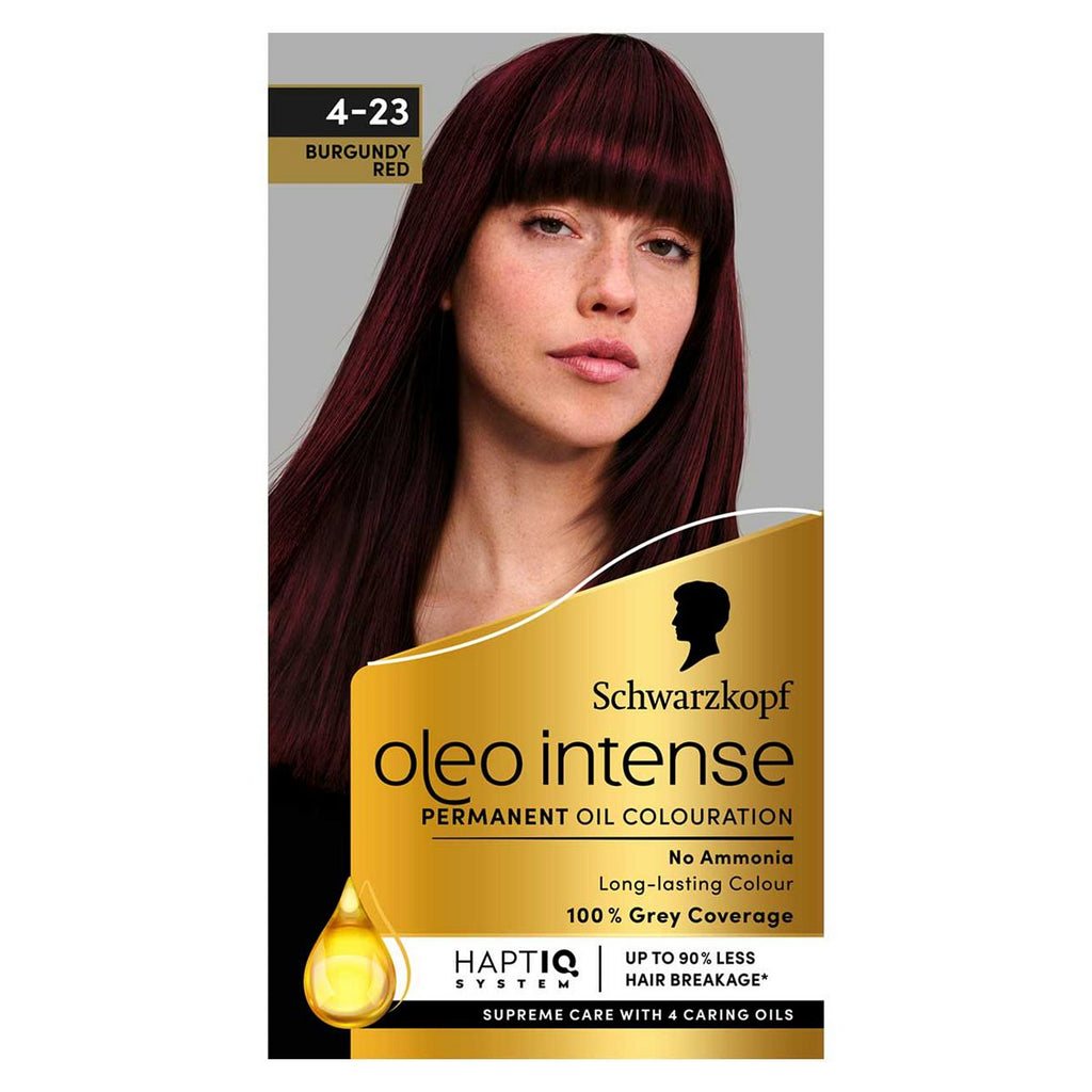 Schwarzkopf Oleo Intense Permanent Oil Colour 4-23 Burgundy Red Hair Dye