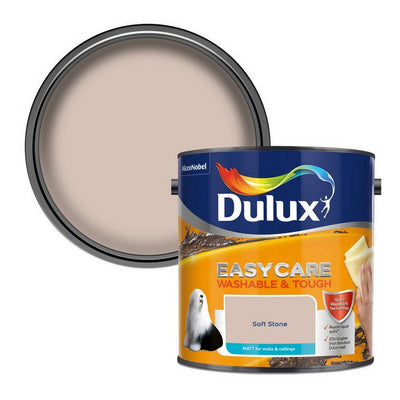 Argos Dulux Easycare Washable & Tough Matt Paint Soft Stone 2.5L- Buy online at McGrocer