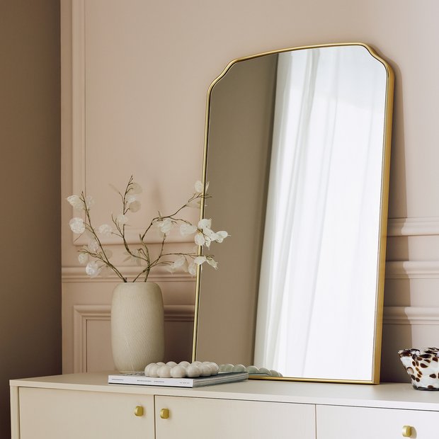 Argos Home gold arch wall mirror 90x60cm - British product
