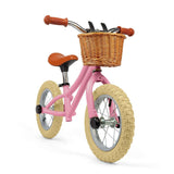 Bigjigs kids balance bike pink 12 inch wheels, imported from the UK