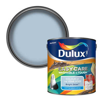 Argos Dulux Easycare Washable & Tough Matt Emulsion Paint - Bright Skies 2.5L- Buy online at McGrocer