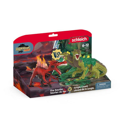 Argos Schleich Eldrador Fire Saurian vs Jungle Lizard Playset- Buy online at McGrocer