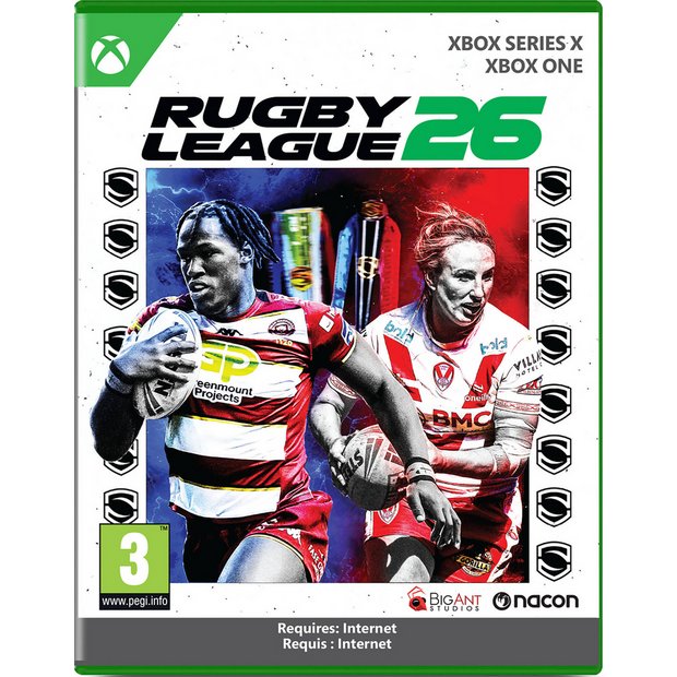 Rugby League 26 Xbox game disc, imported from the UK