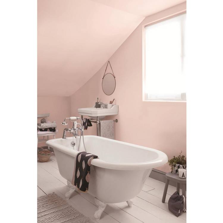 Dulux Easycare Bathroom Paint Blush Pink 2.5L, imported from the UK